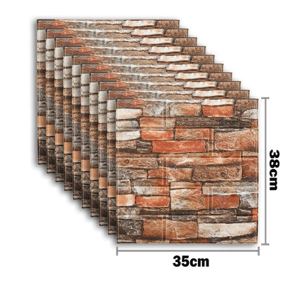 25Pcs 3D Wall Stickers Self Adhesive Wallpaper Panel Home Decor Living Room Bedroom Decoration Bathroom Kitchen House Sticker