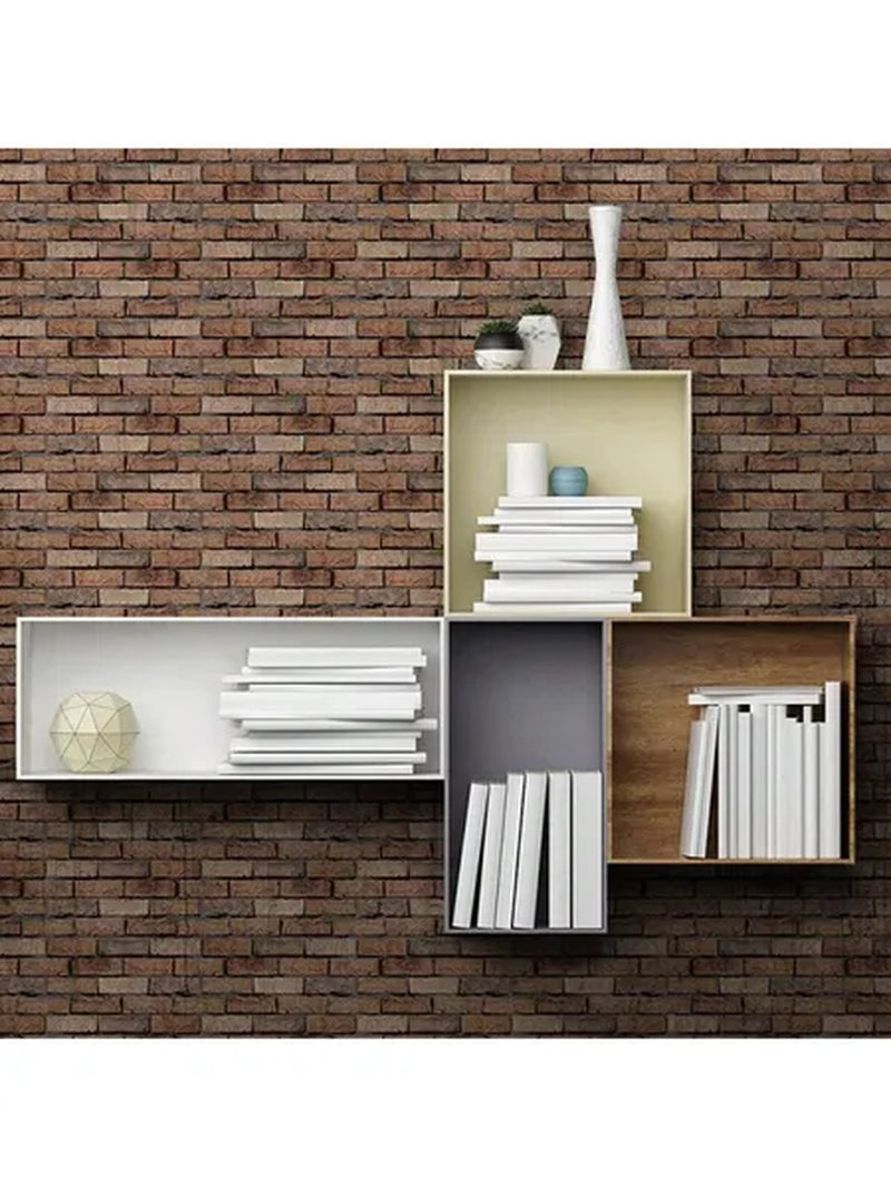 10 Pack 3D Brick Wall Stickers 3D Wall Panels Peel and Stick White Brick Wallpaper PE Foam Self Adhesive Wallpaper Removable and Waterproof Art Wall Tiles for Bedroom Living Room Background Decor