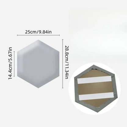 1Pc Hexagonal 3D Wall Stickers Upholstered Wall Panels Anti-Collision Peel and Stick Headboard Self Adhesive Leather Soft Bag