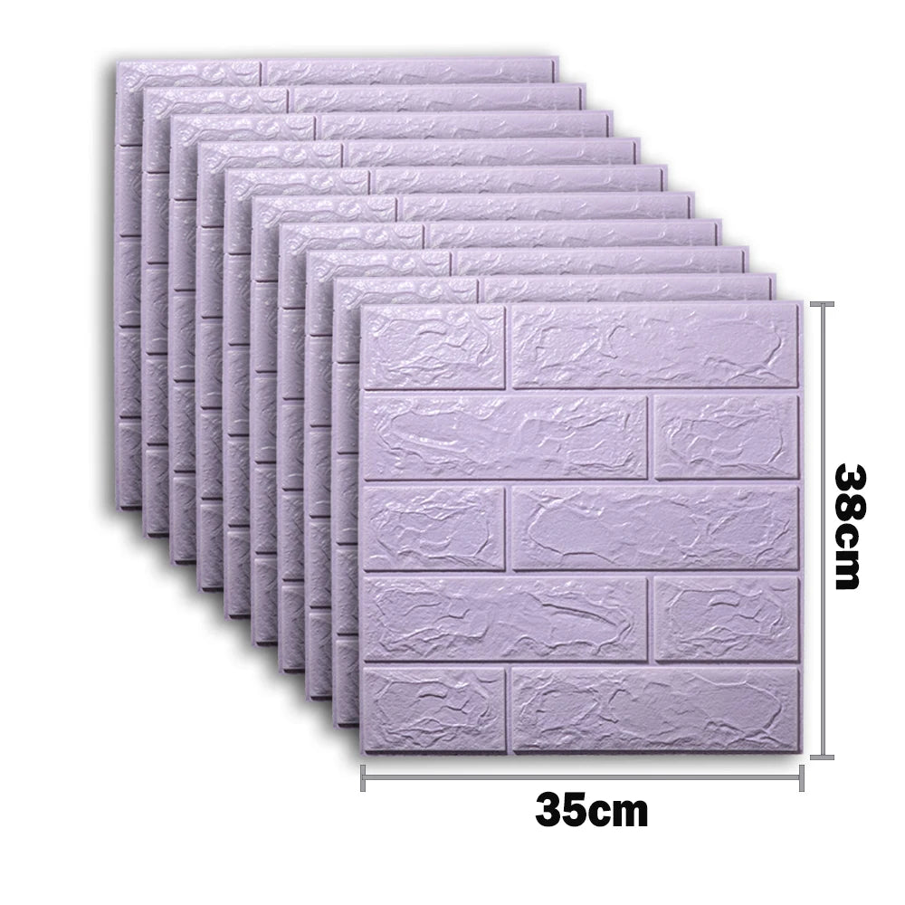 25Pcs 3D Wall Stickers Self Adhesive Wallpaper Panel Home Decor Living Room Bedroom Decoration Bathroom Kitchen House Sticker